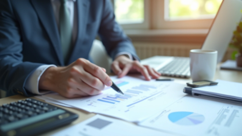 Ekonom analyzuje data o hospodářském růstu v tabulce na pracovní ploše