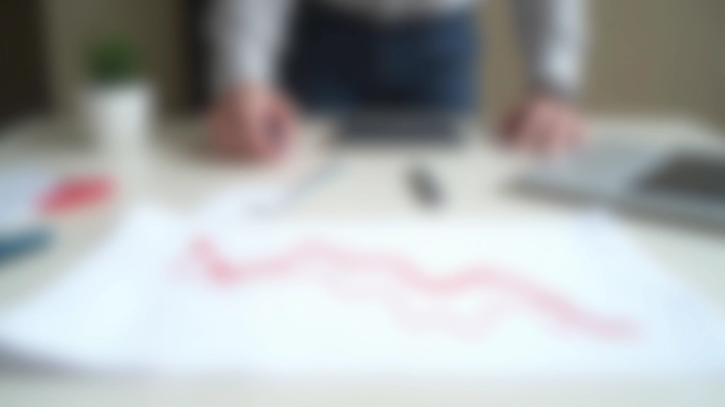 Červený graf zobrazující pokles hospodářských ukazatelů v čase